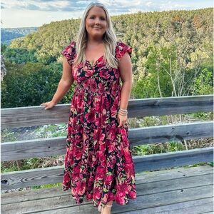 Floral Maxi Dress 1XL